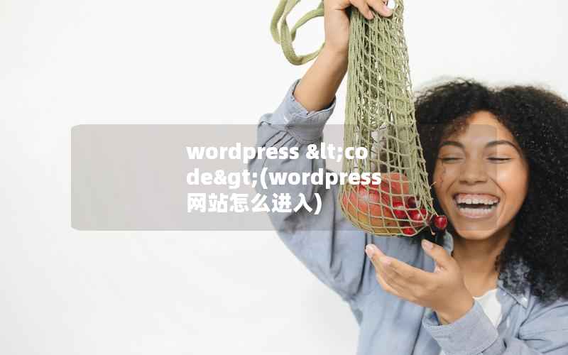 wordpress &lt;code&gt;(wordpress网站怎么进入)