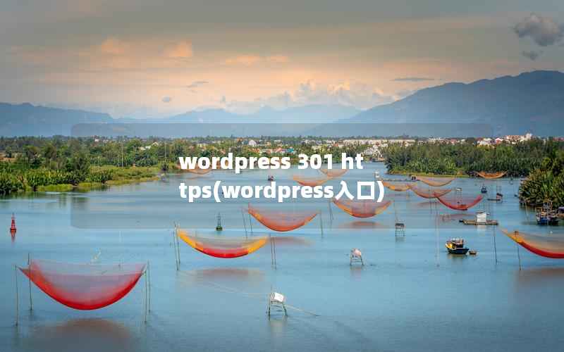 wordpress 301 https(wordpress入口)