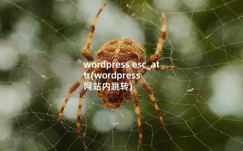 wordpress esc_attr(wordpress 网站内跳转)