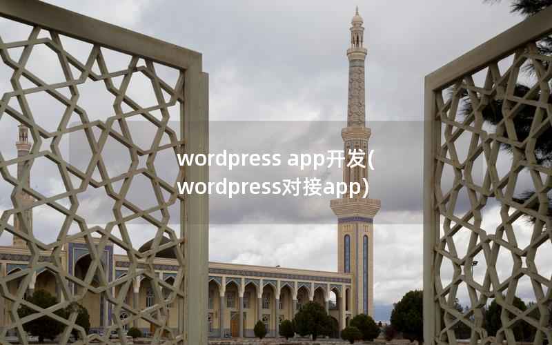 wordpress app开发(wordpress对接app)