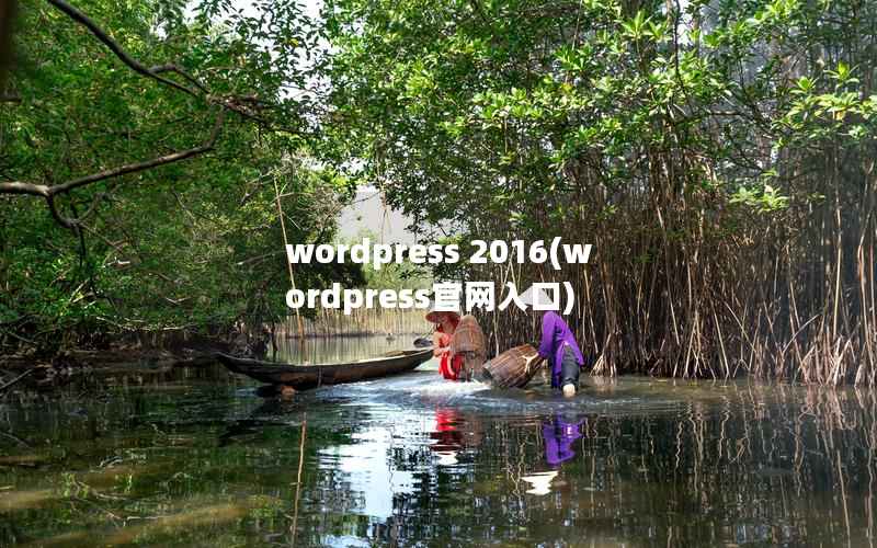 wordpress 2016(wordpress官网入口)