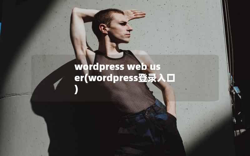 wordpress web user(wordpress登录入口)