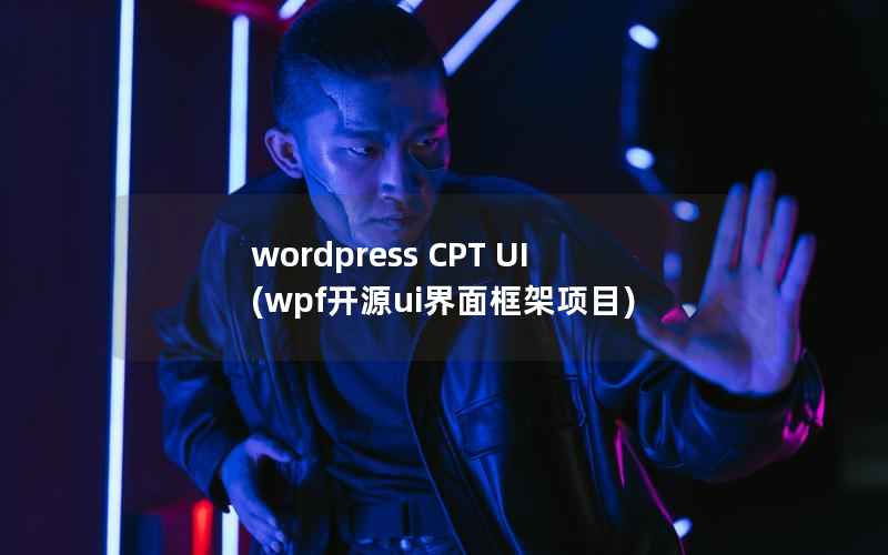 wordpress CPT UI(wpf开源ui界面框架项目)