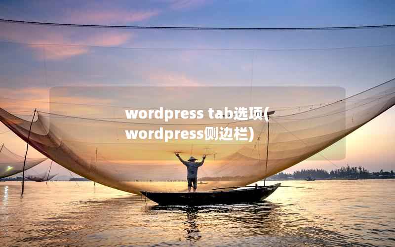 wordpress tab选项(wordpress侧边栏)