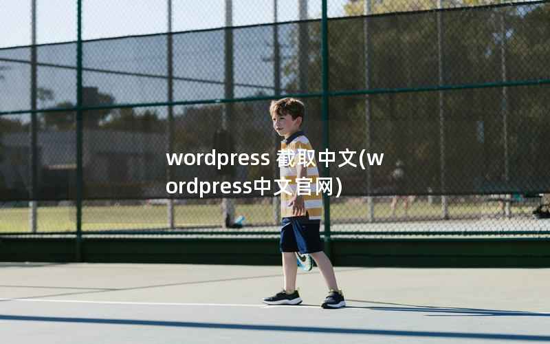 wordpress 截取中文(wordpress中文官网)