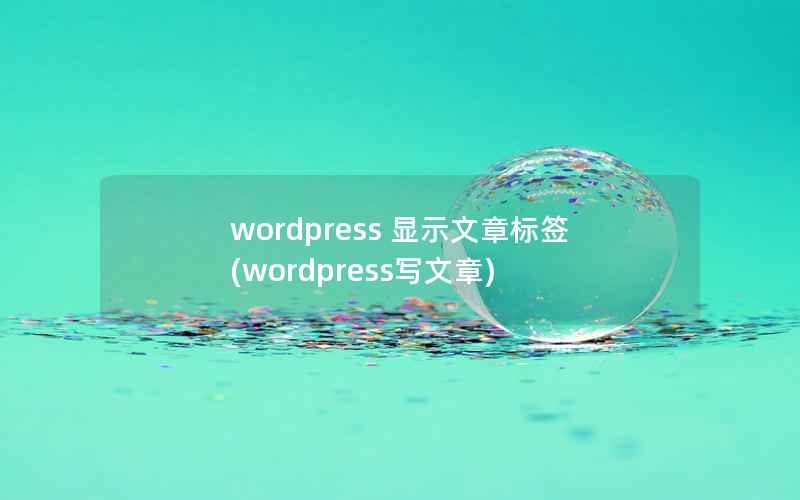 wordpress 显示文章标签(wordpress写文章)