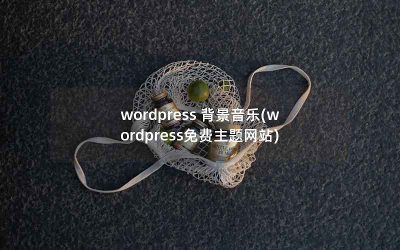 wordpress 背景音乐(wordpress免费主题网站)