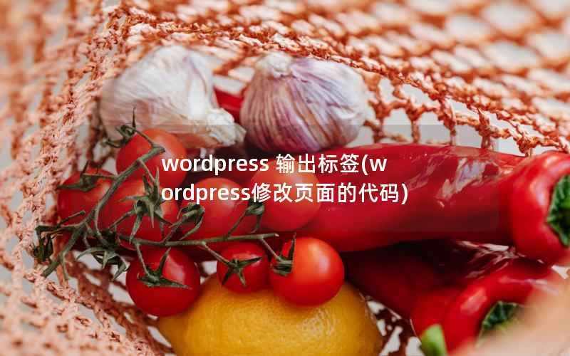 wordpress 输出标签(wordpress修改页面的代码)