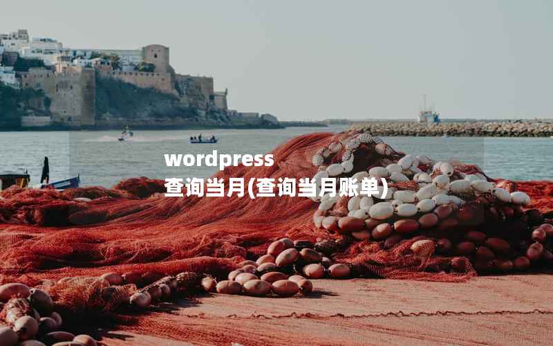 wordpress 查询当月(查询当月账单)