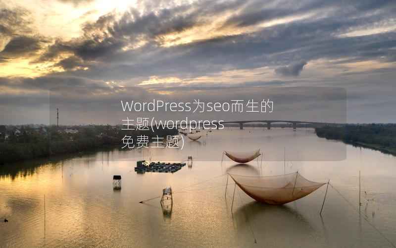 WordPress为seo而生的主题(wordpress 免费主题)