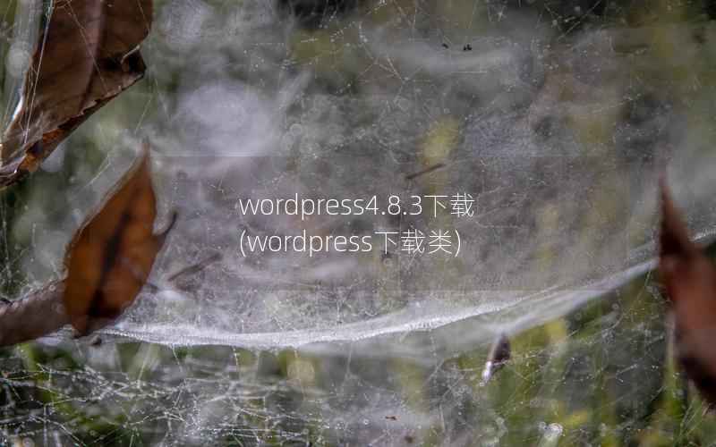 wordpress4.8.3下载(wordpress下载类)