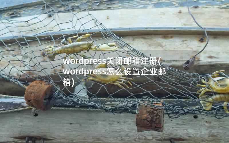 wordpress关闭邮箱注册(wordpress怎么设置企业邮箱)