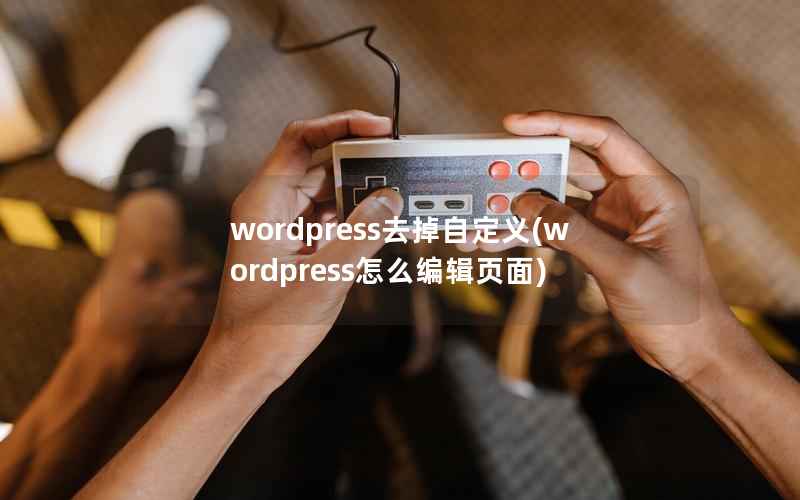 wordpress去掉自定义(wordpress怎么编辑页面)