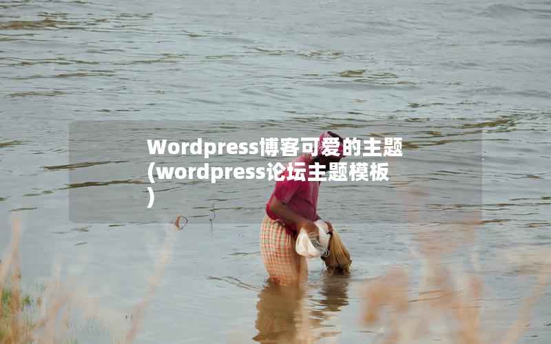 Wordpress博客可爱的主题(wordpress论坛主题模板)