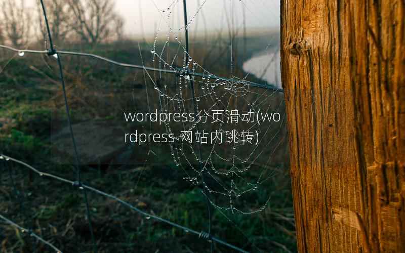 wordpress分页滑动(wordpress 网站内跳转)