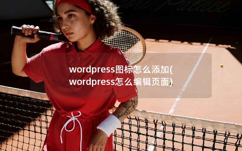 wordpress图标怎么添加(wordpress怎么编辑页面)