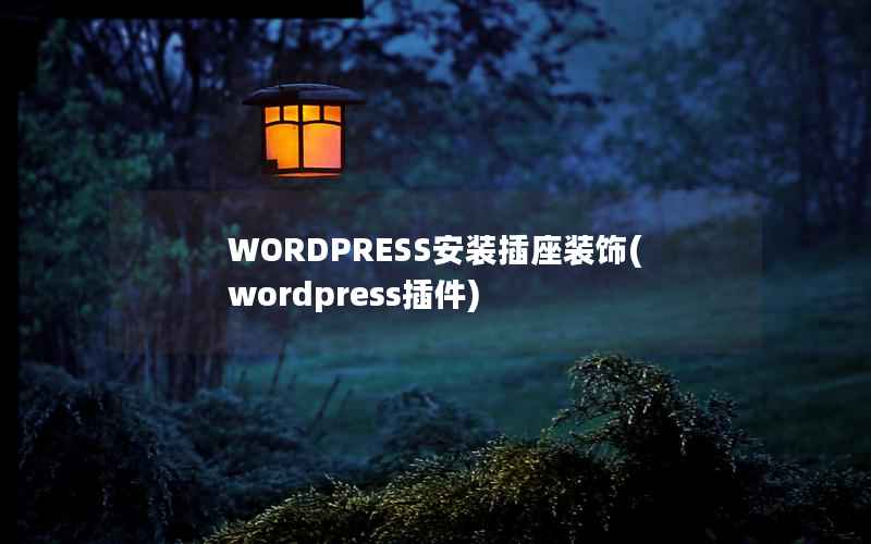 WORDPRESS安装插座装饰(wordpress插件)