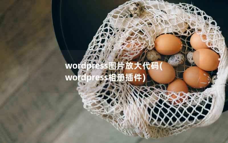 wordpress图片放大代码(wordpress相册插件)