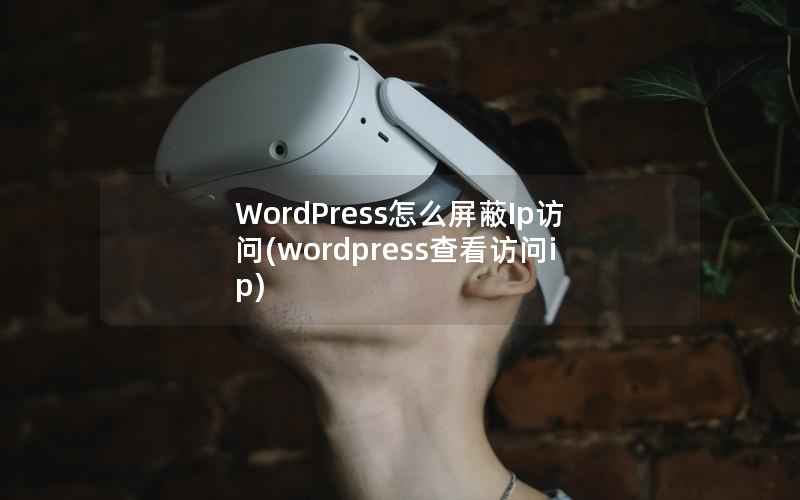 WordPress怎么屏蔽Ip访问(wordpress查看访问ip)