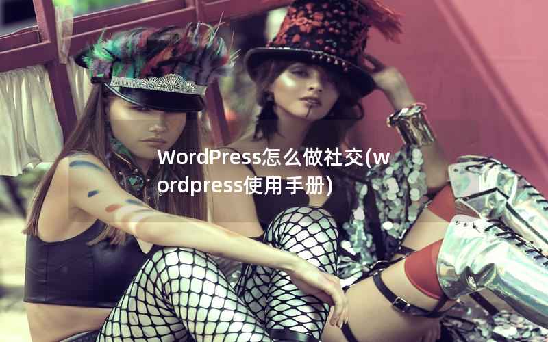 WordPress怎么做社交(wordpress使用手册)