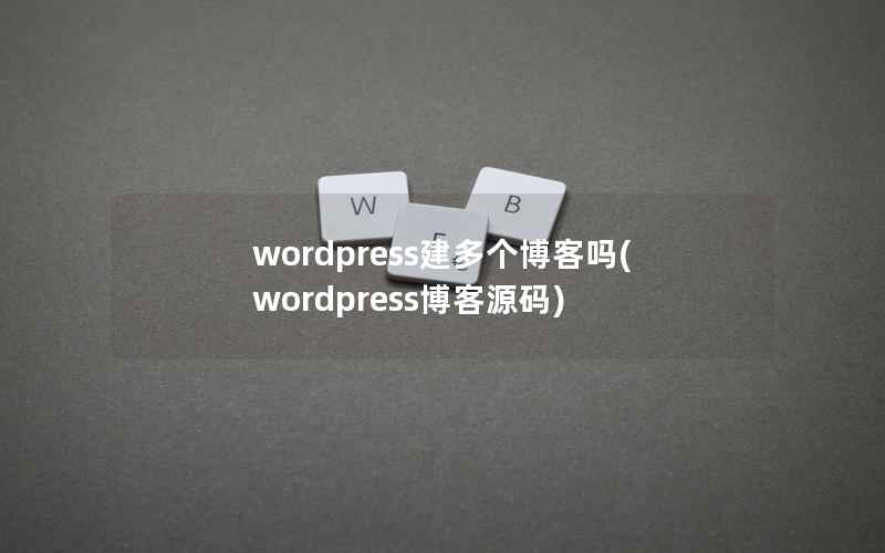 wordpress建多个博客吗(wordpress博客源码)