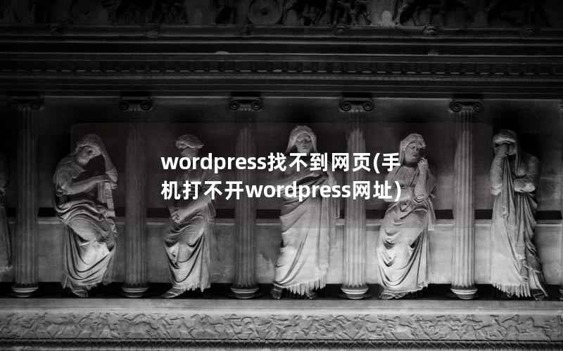 wordpress找不到网页(手机打不开wordpress网址)