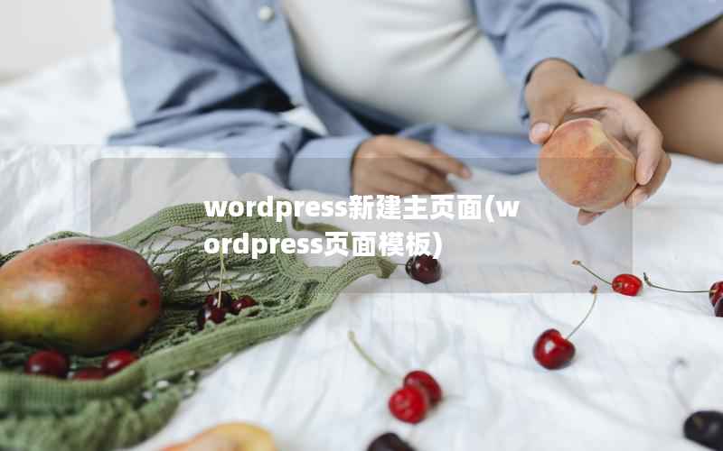 wordpress新建主页面(wordpress页面模板)