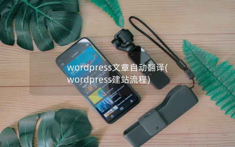 wordpress文章自动翻译(wordpress建站流程)