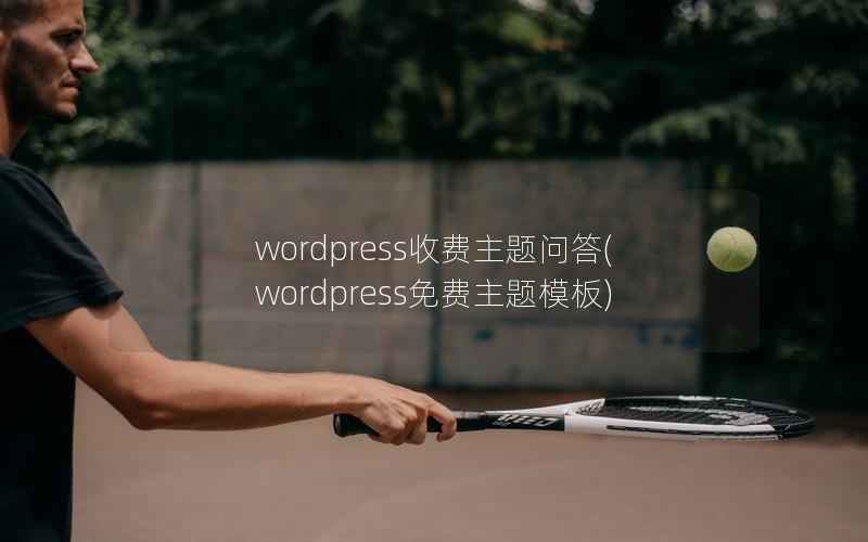 wordpress收费主题问答(wordpress免费主题模板)