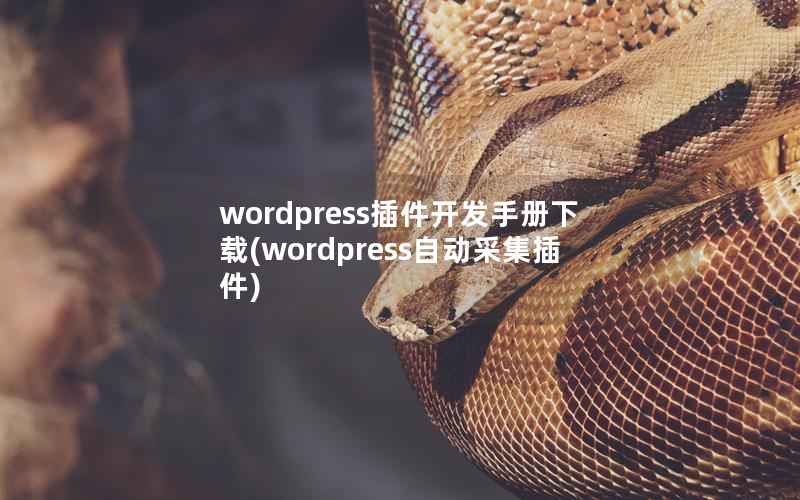 wordpress插件开发手册下载(wordpress自动采集插件)