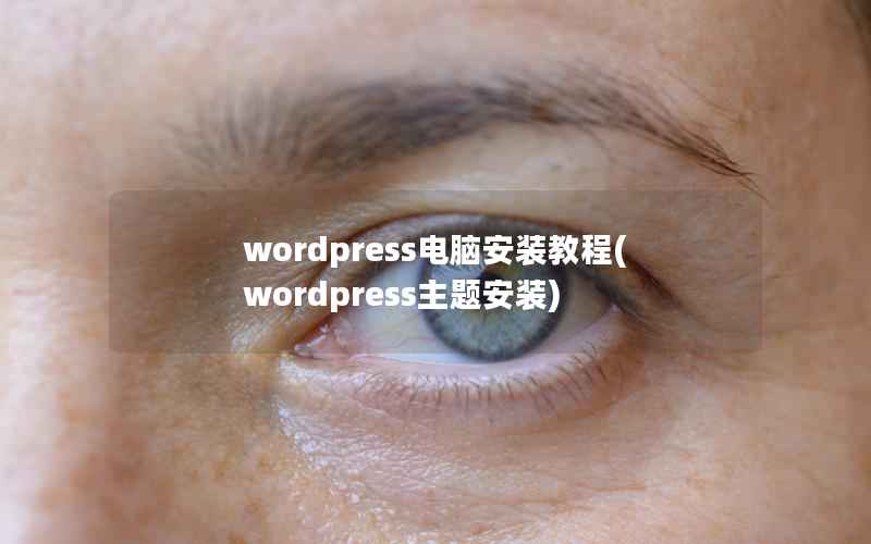 wordpress电脑安装教程(wordpress主题安装)