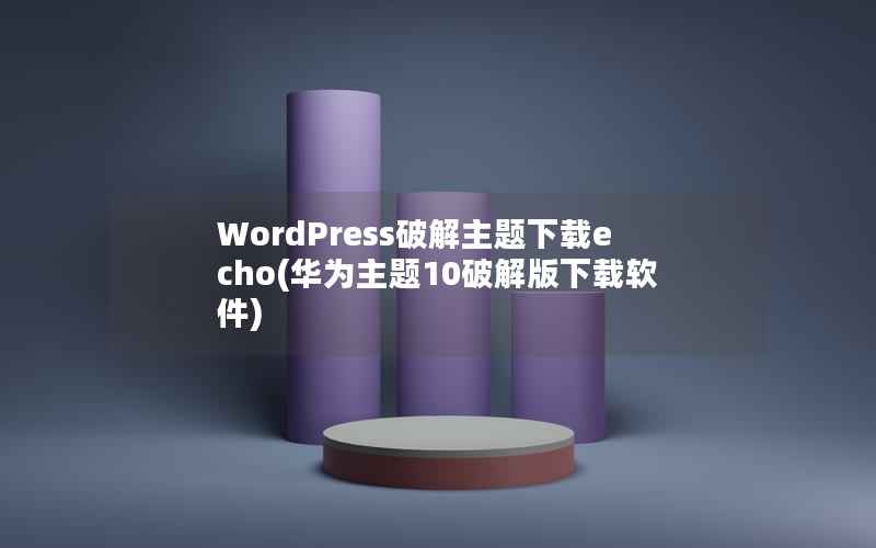 WordPress破解主题下载echo(华为主题10破解版下载软件)