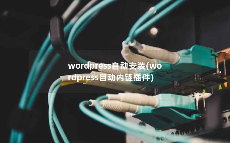 wordpress自动安装(wordpress自动内链插件)