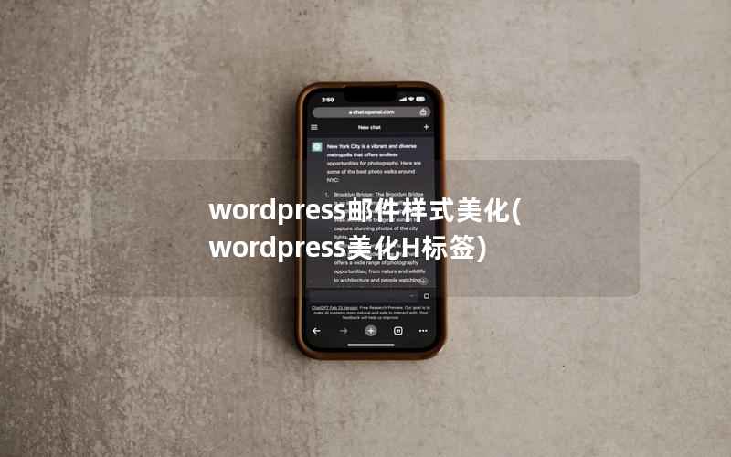 wordpress邮件样式美化(wordpress美化H标签)