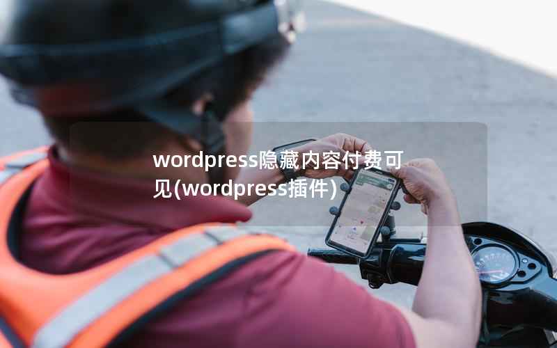 wordpress隐藏内容付费可见(wordpress插件)