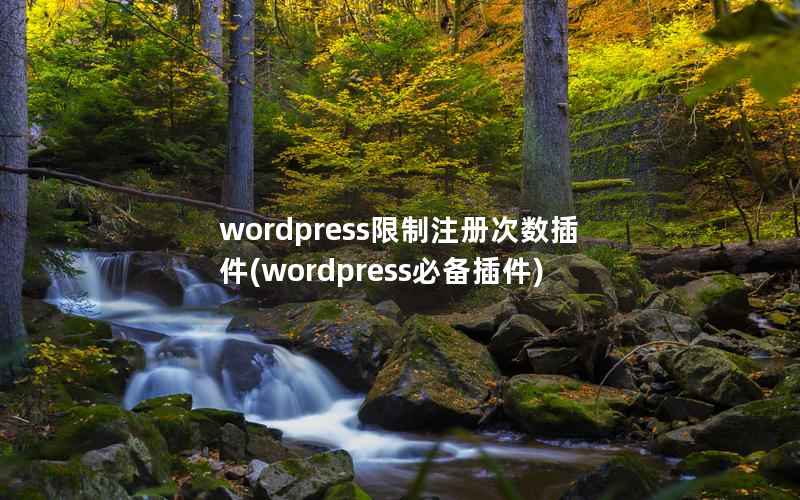 wordpress限制注册次数插件(wordpress必备插件)