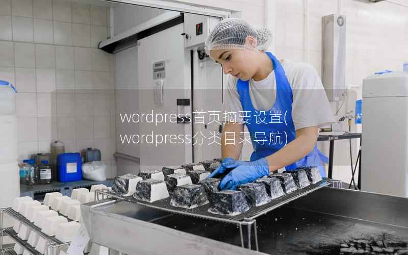 wordpress首页摘要设置(wordpress分类目录导航)