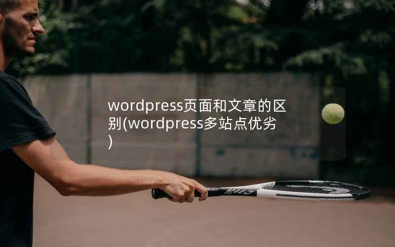 wordpress页面和文章的区别(wordpress多站点优劣)