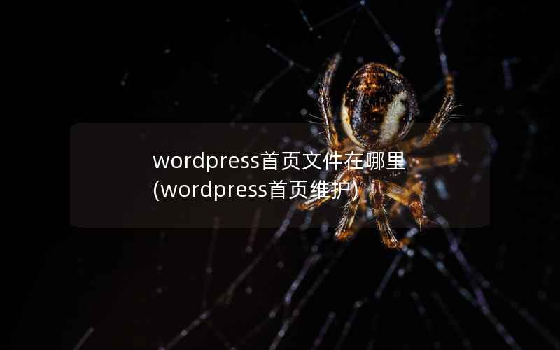 wordpress首页文件在哪里(wordpress首页维护)