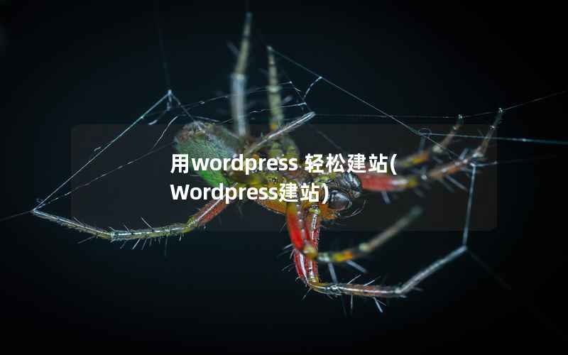 用wordpress 轻松建站(Wordpress建站)