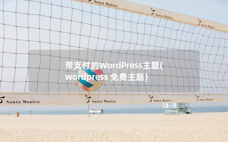 带支付的WordPress主题(wordpress 免费主题)