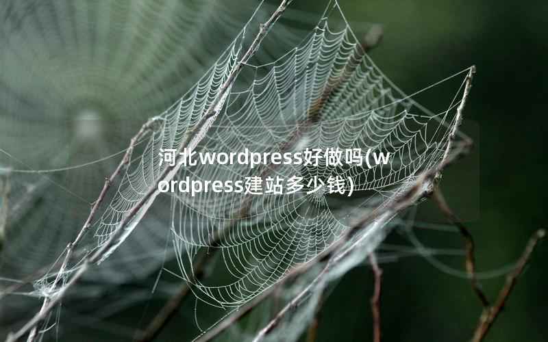 河北wordpress好做吗(wordpress建站多少钱)