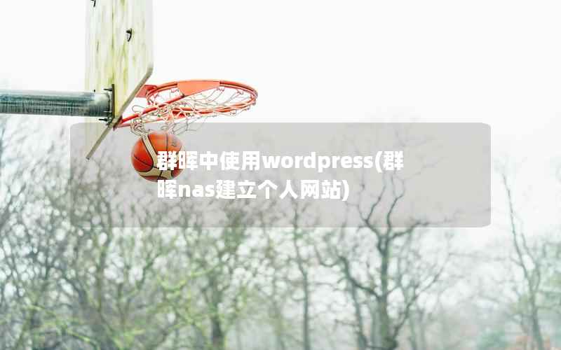 群晖中使用wordpress(群晖nas建立个人网站)