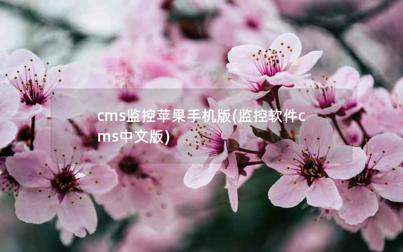 cms监控苹果手机版(监控软件cms中文版)