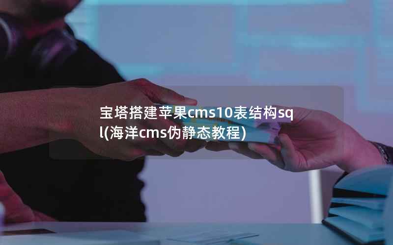 宝塔搭建苹果cms10表结构sql(海洋cms伪静态教程)