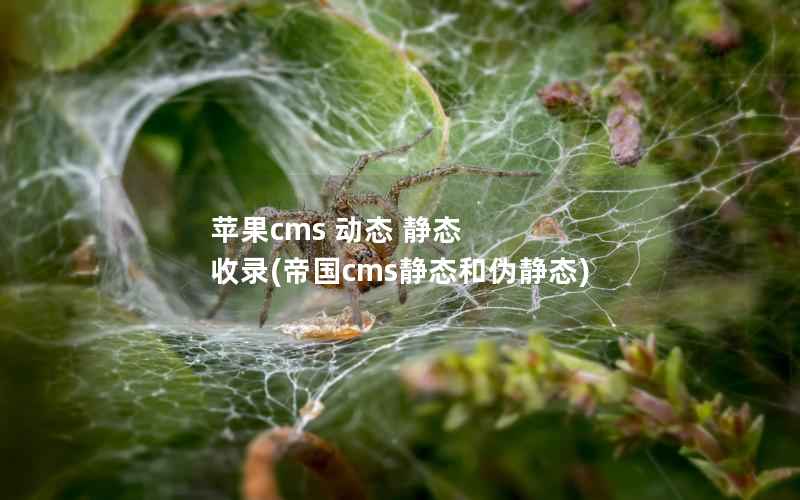 苹果cms 动态 静态 收录(帝国cms静态和伪静态)