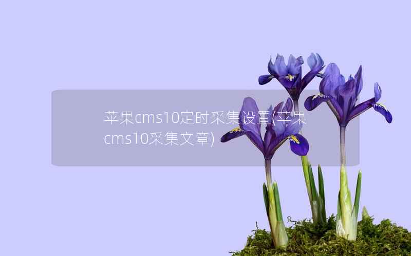 苹果cms10定时采集设置(苹果cms10采集文章)