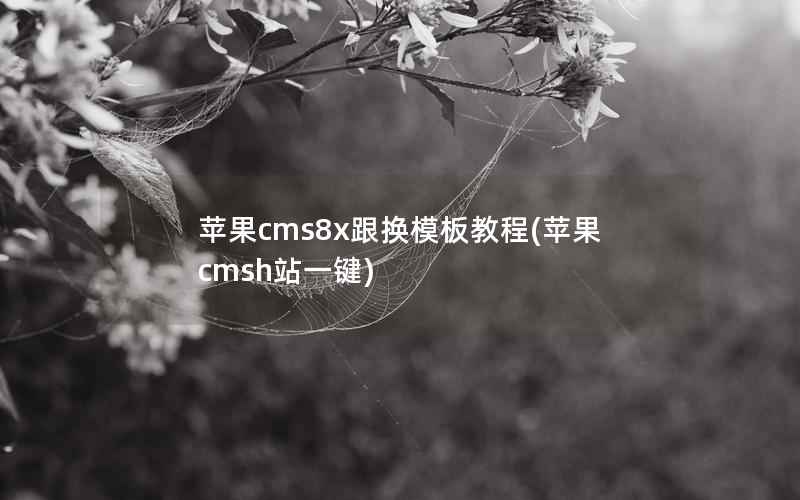 苹果cms8x跟换模板教程(苹果cms一键)