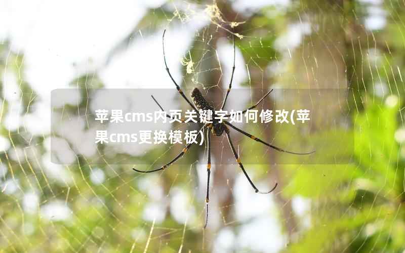 苹果cms内页关键字如何修改(苹果cms更换模板)