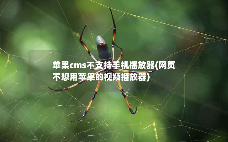 苹果cms不支持手机播放器(网页不想用苹果的视频播放器)